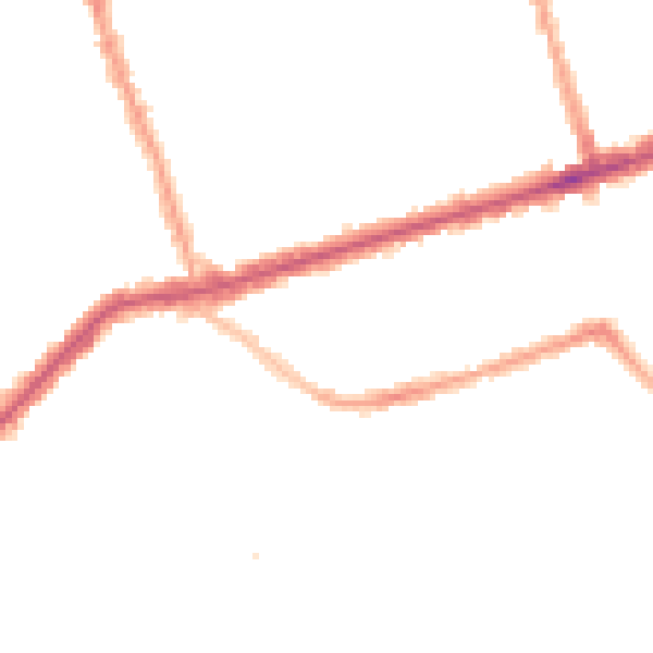 Night-time road noise heatmap for E6 3DS