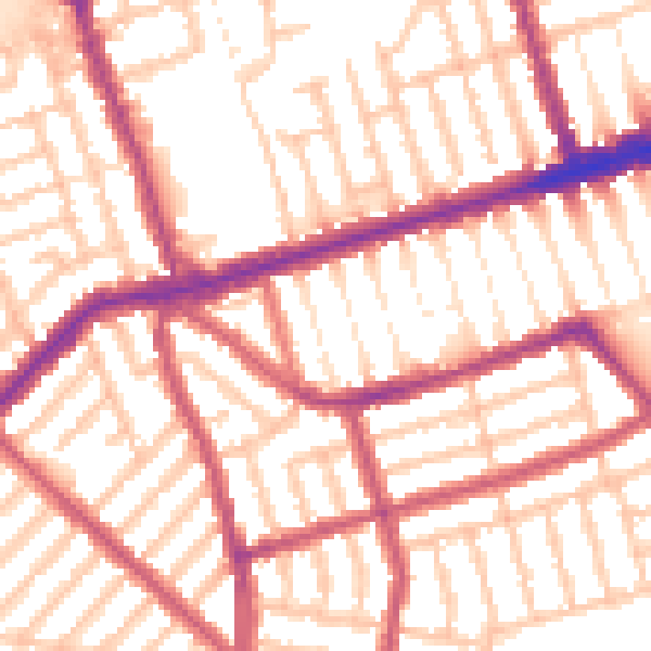 Daytime road noise heatmap for E6 3DT