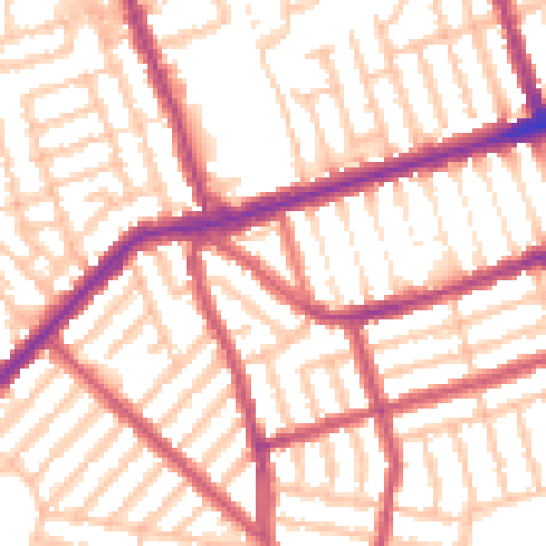 Daytime road noise heatmap for E6 3DZ