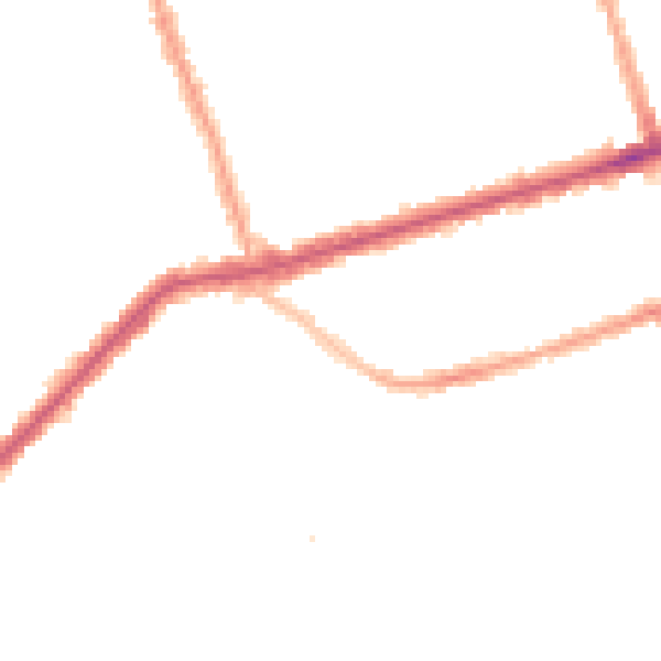 Night-time road noise heatmap for E6 3DZ