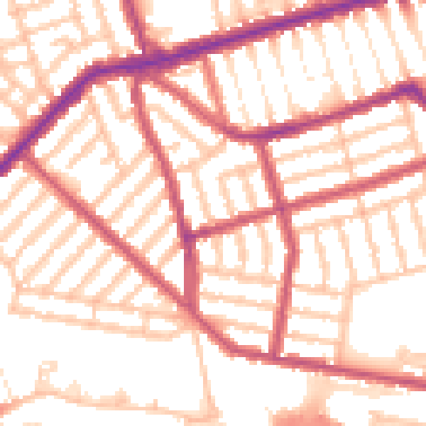 Daytime road noise heatmap for E6 3EG