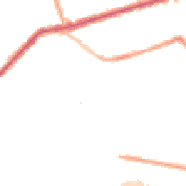 Night-time road noise heatmap for E6 3EG