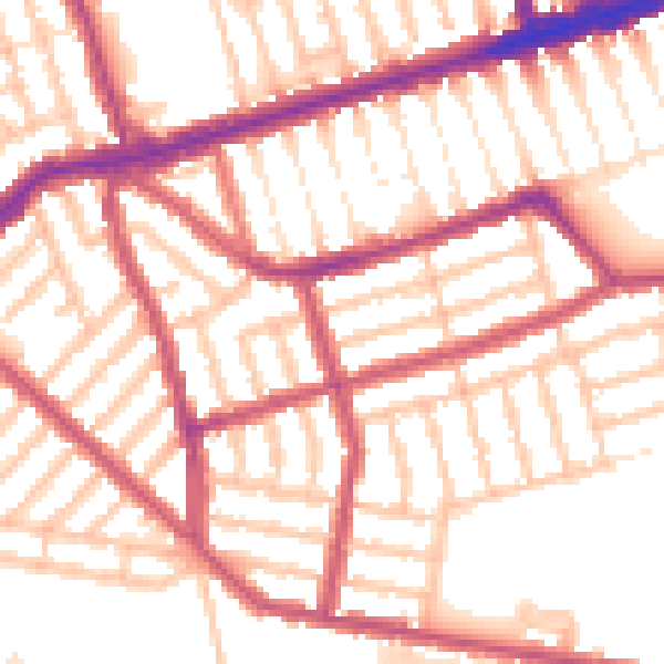Daytime road noise heatmap for E6 3EN