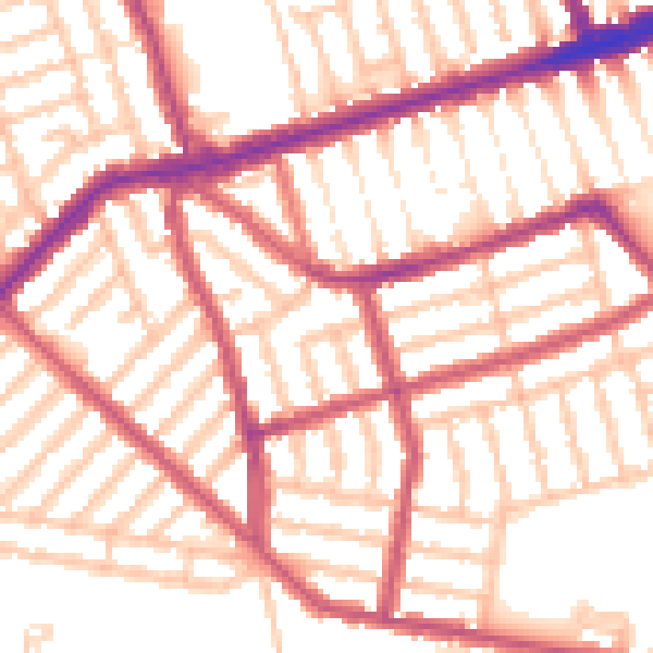 Daytime road noise heatmap for E6 3EP