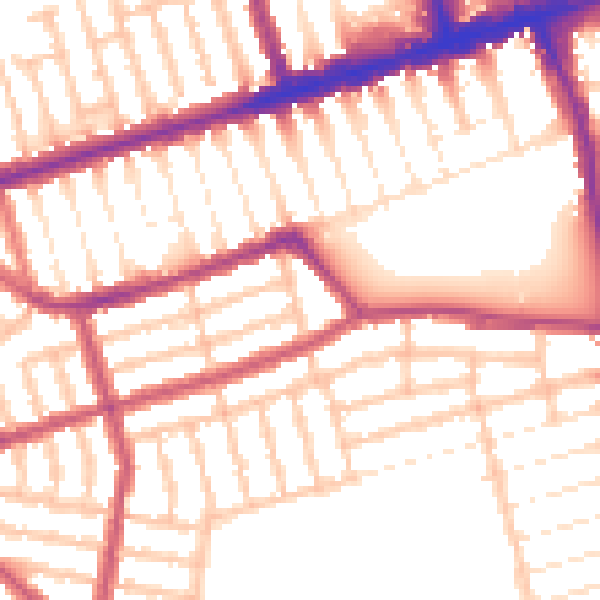 Daytime road noise heatmap for E6 3HU