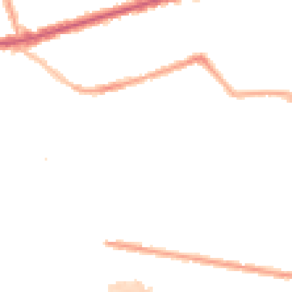 Night-time road noise heatmap for E6 3JH
