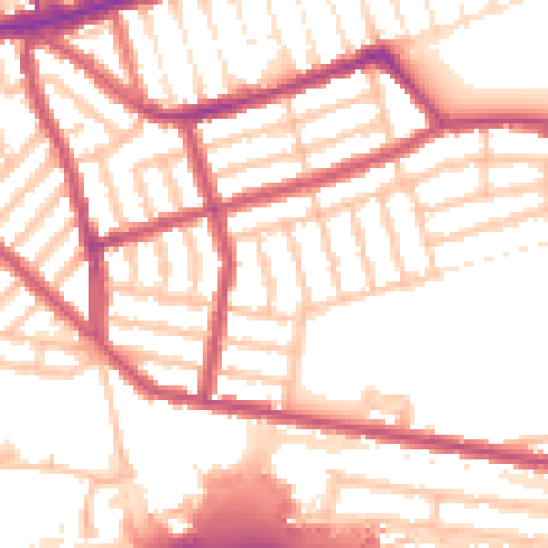Daytime road noise heatmap for E6 3LH