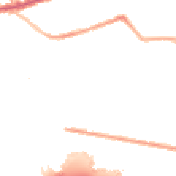 Night-time road noise heatmap for E6 3LH