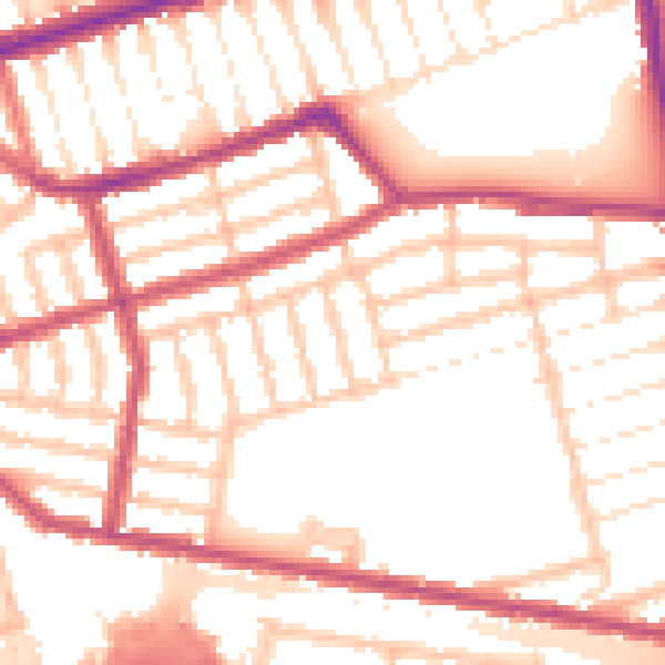 Daytime road noise heatmap for E6 3NQ