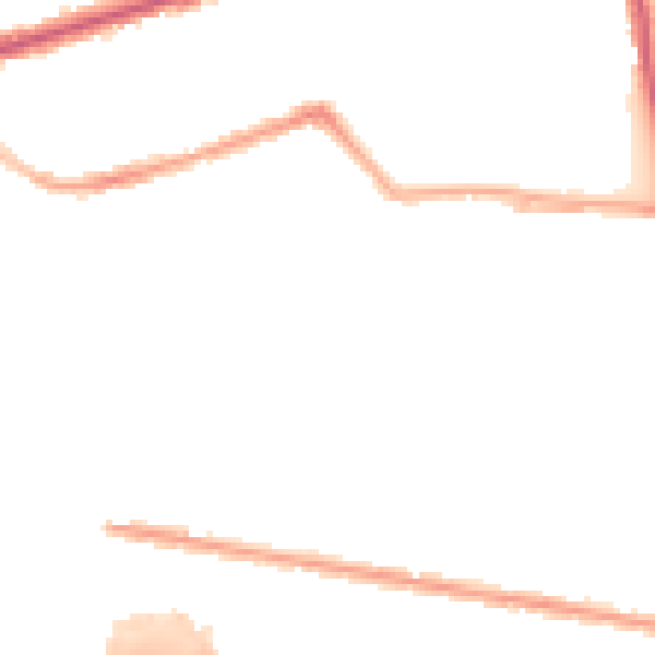 Night-time road noise heatmap for E6 3NQ