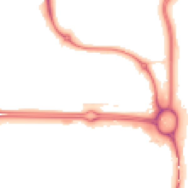 Night-time road noise heatmap for E6 5PH
