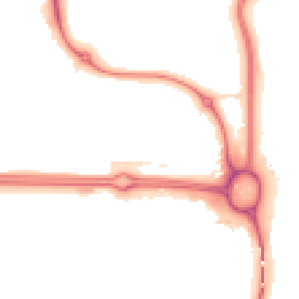 Night-time road noise heatmap for E6 5PJ