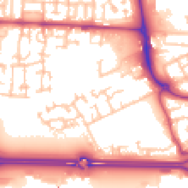 Daytime road noise heatmap for E6 5PP