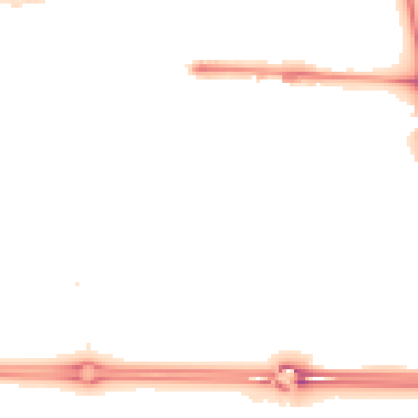 Night-time road noise heatmap for E6 5RS