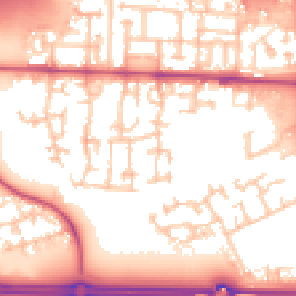 Daytime road noise heatmap for E6 5RX