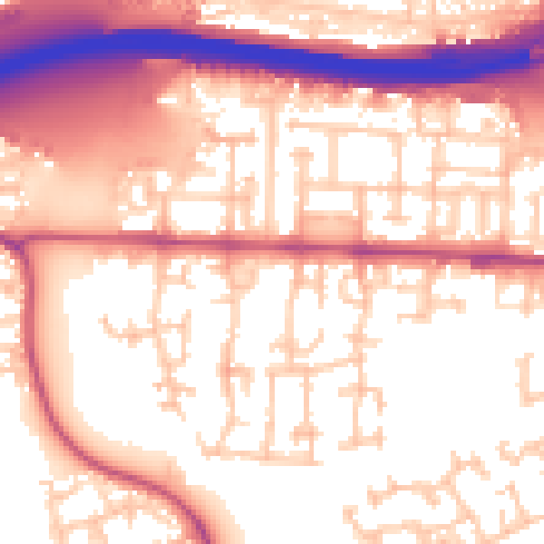 Daytime road noise heatmap for E6 5TT