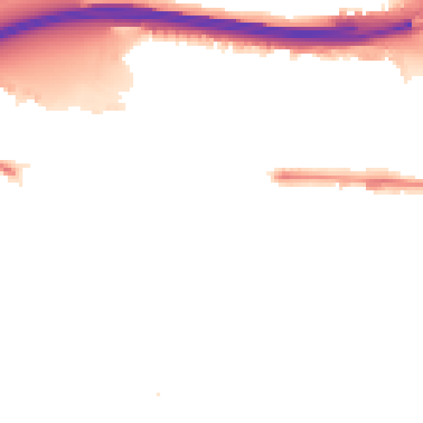 Night-time road noise heatmap for E6 5TX