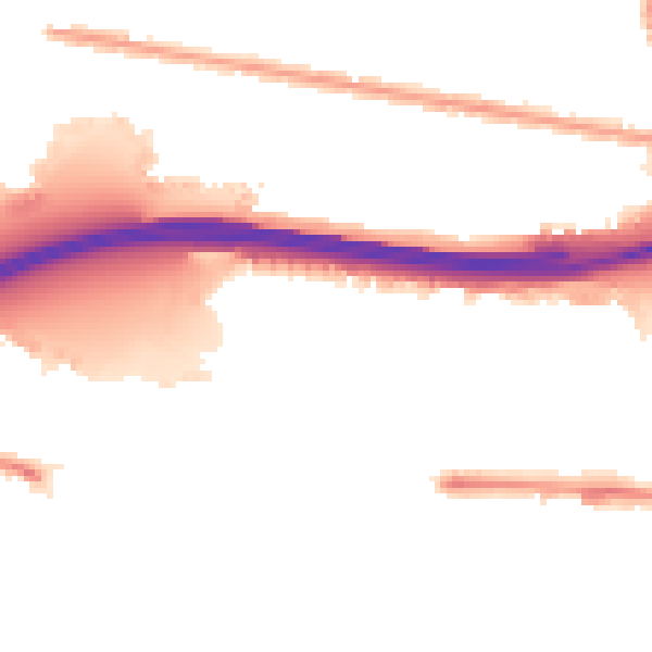 Night-time road noise heatmap for E6 5UD