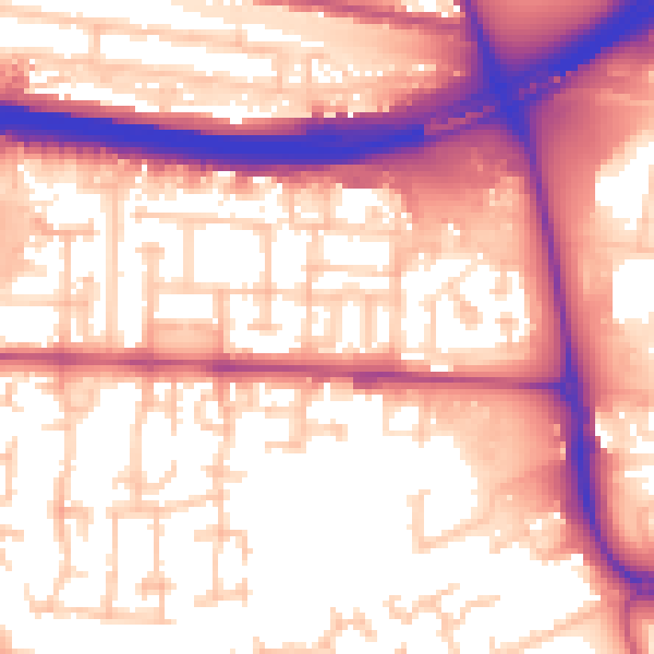 Daytime road noise heatmap for E6 5XH