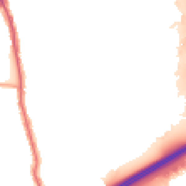 Night-time road noise heatmap for E6 6DF