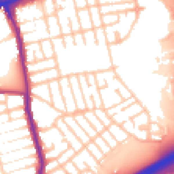 Daytime road noise heatmap for E6 6FB