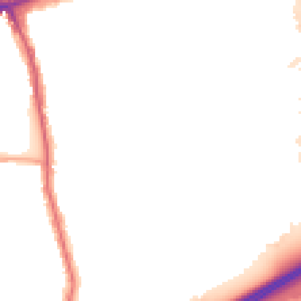 Night-time road noise heatmap for E6 6FB
