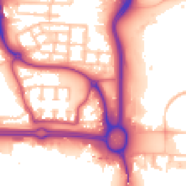 Daytime road noise heatmap for E6 6FS