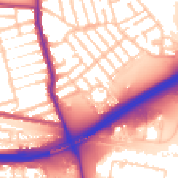 Daytime road noise heatmap for E6 6HP