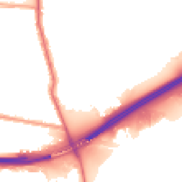 Night-time road noise heatmap for E6 6HP