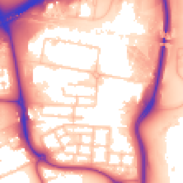 Daytime road noise heatmap for E6 6NL