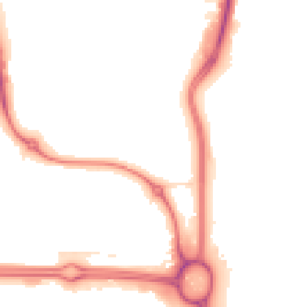 Night-time road noise heatmap for E6 6WE