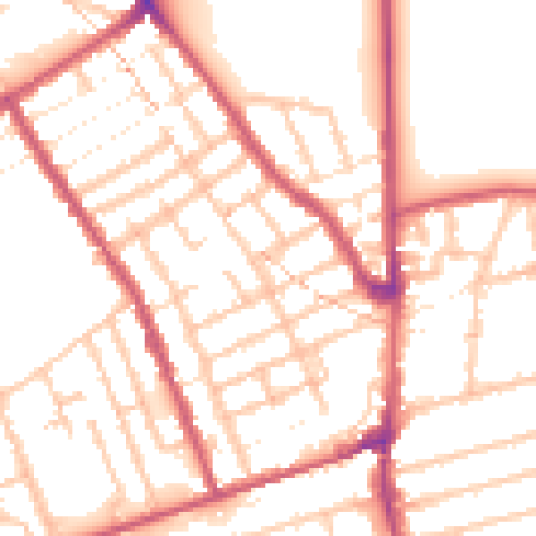 Daytime road noise heatmap for E7 0AD