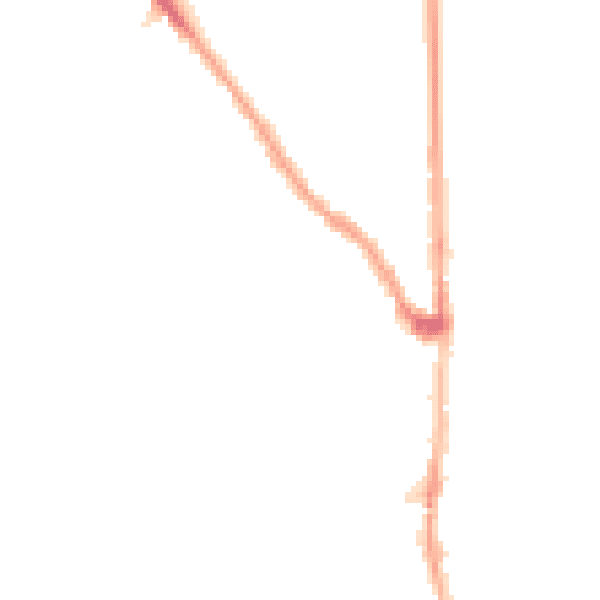 Night-time road noise heatmap for E7 0AD