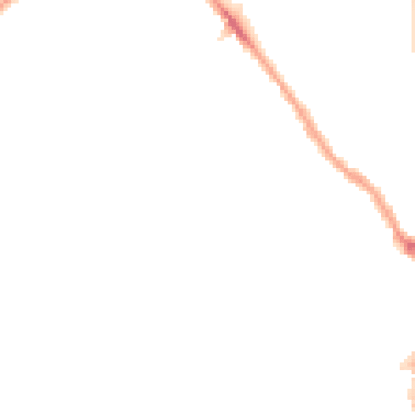 Night-time road noise heatmap for E7 0AS