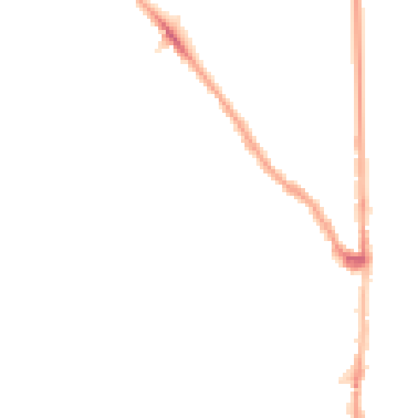 Night-time road noise heatmap for E7 0AU