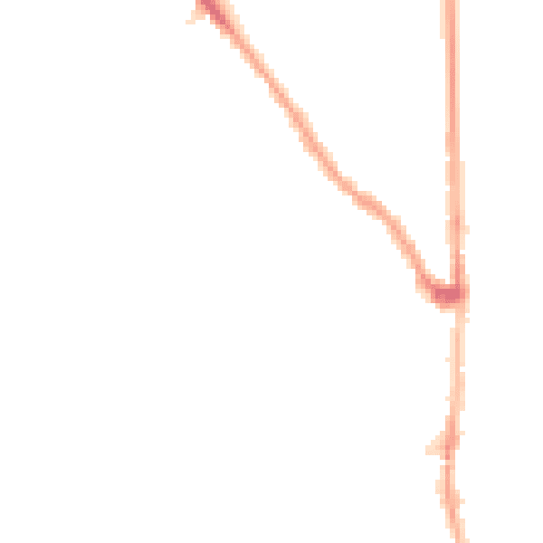 Night-time road noise heatmap for E7 0AY