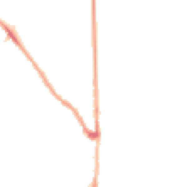 Night-time road noise heatmap for E7 0DL