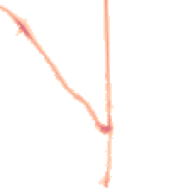 Night-time road noise heatmap for E7 0DP