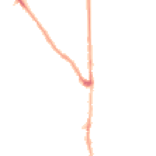 Night-time road noise heatmap for E7 0DS