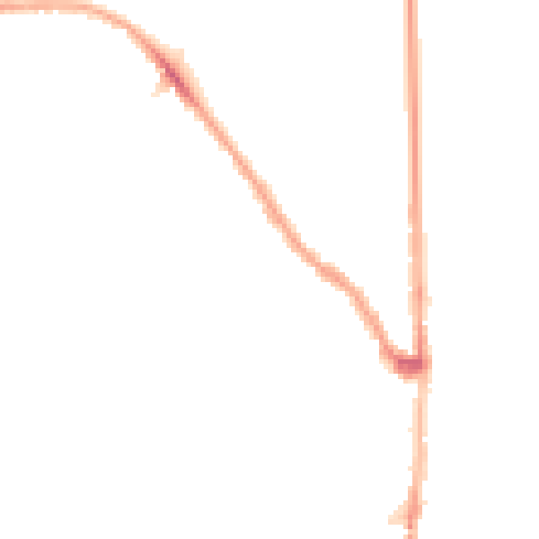 Night-time road noise heatmap for E7 0DX