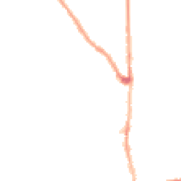 Night-time road noise heatmap for E7 0EU