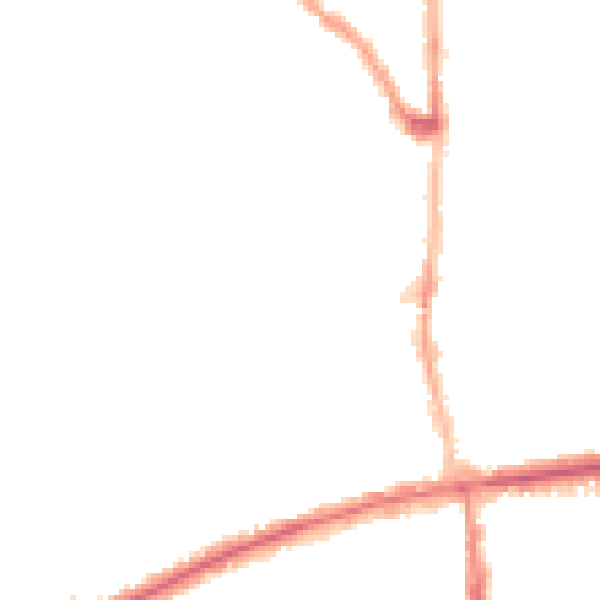 Night-time road noise heatmap for E7 0HP
