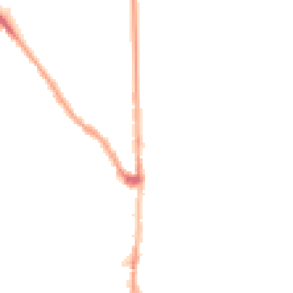 Night-time road noise heatmap for E7 0JA