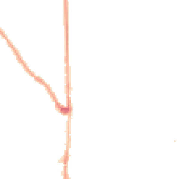 Night-time road noise heatmap for E7 0JE