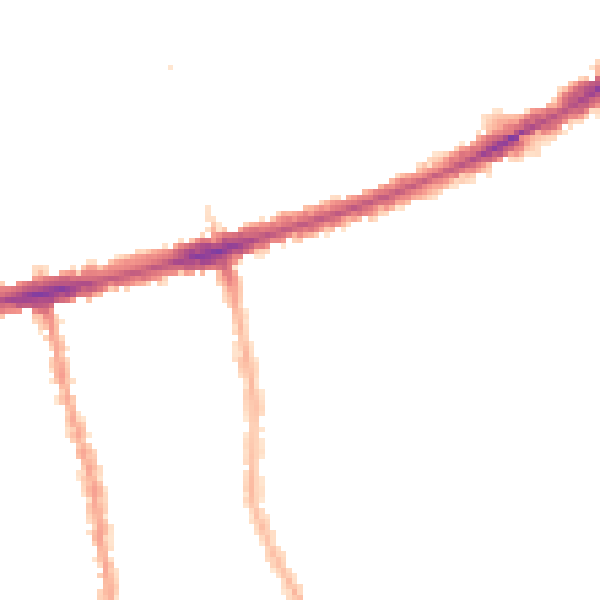 Night-time road noise heatmap for E7 8AS