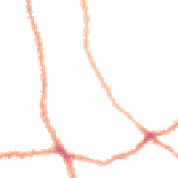 Night-time road noise heatmap for E7 8NF
