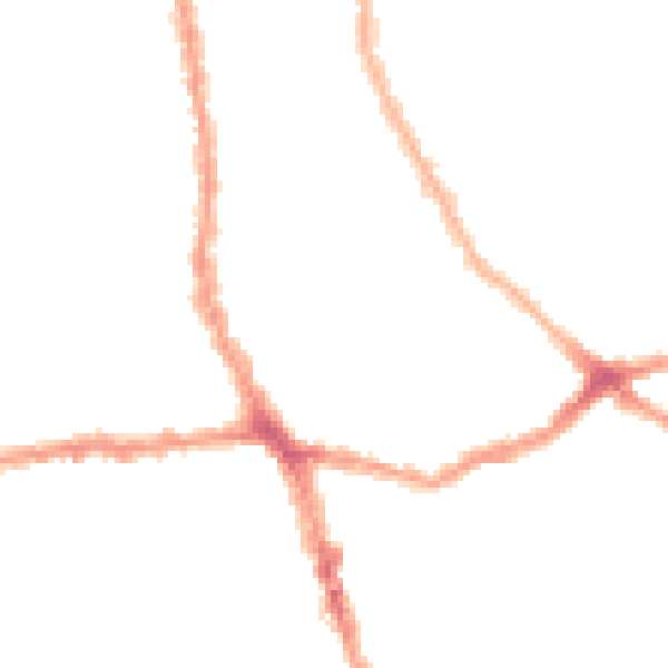 Night-time road noise heatmap for E7 8PT