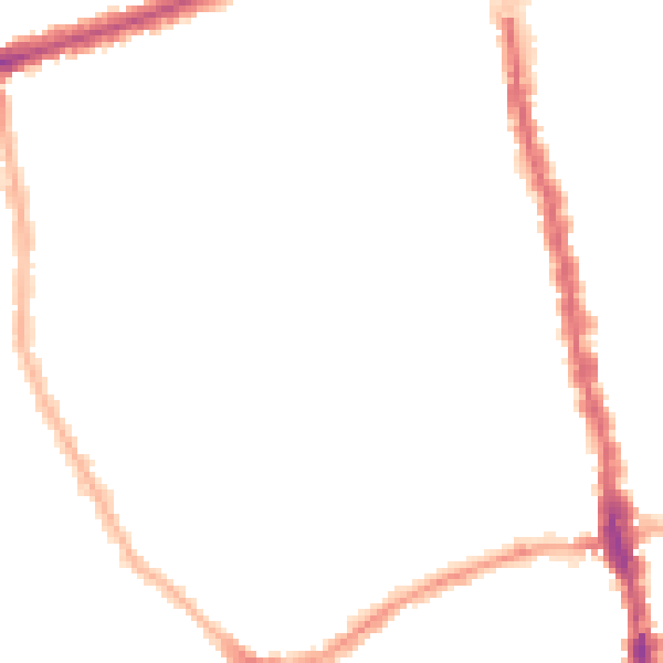 Night-time road noise heatmap for E7 8QE