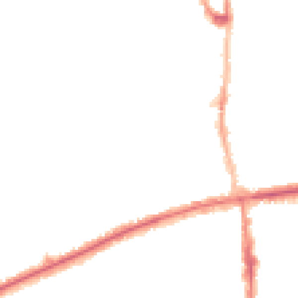 Night-time road noise heatmap for E7 9AP