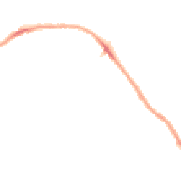 Night-time road noise heatmap for E7 9EG